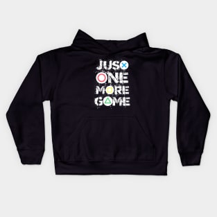 Just one more game Funny gaming quotes Gamer gifts Kids Hoodie